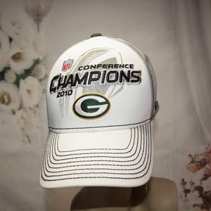 Green Bay Packers 2010 Conference Champions Hat Reebok On Field Baseball Cap